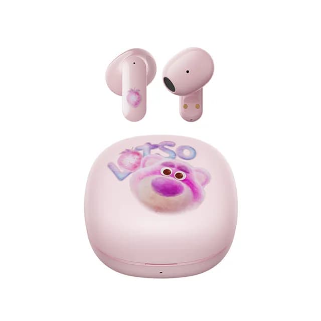 【Disney 迪士尼】TWS系列無線藍牙耳機 QS-T23(草莓熊粉色  唐老鴨淺藍色)