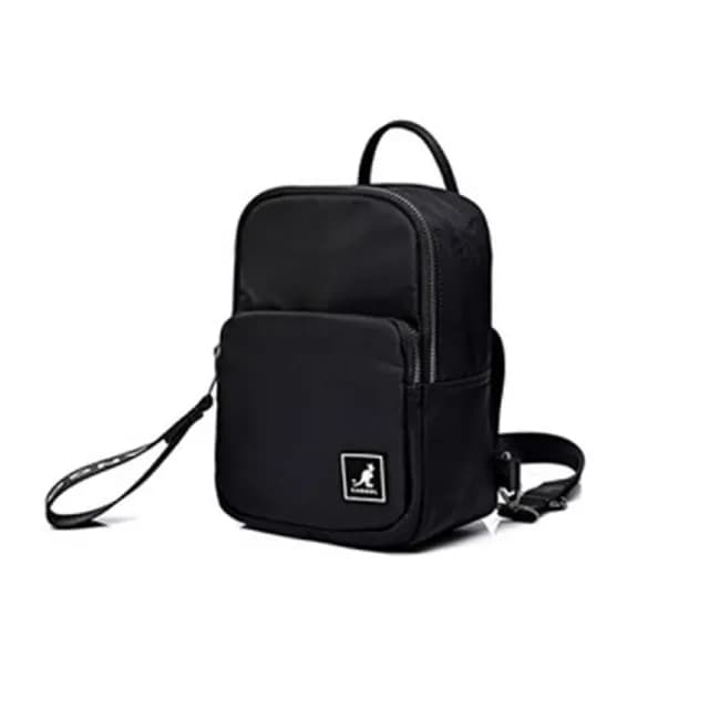 【KANGOL】情人節禮物 KANGOL 袋鼠 迷你 小包 後背包 側背包 小方包 黑(小而不廢後背包)