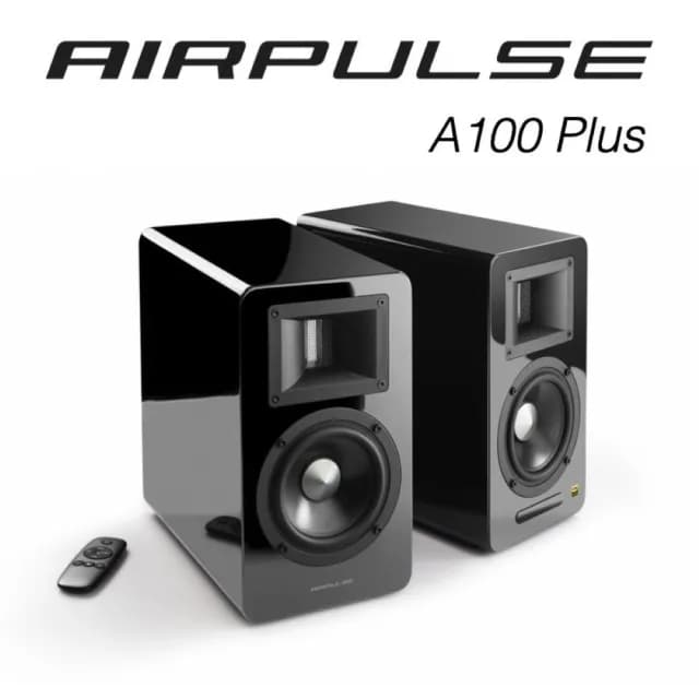 【AIRPULSE】A100Plus主動式喇叭(#音響 #主動喇叭 #桌上喇叭 #2.0聲道 #藍牙喇叭)
