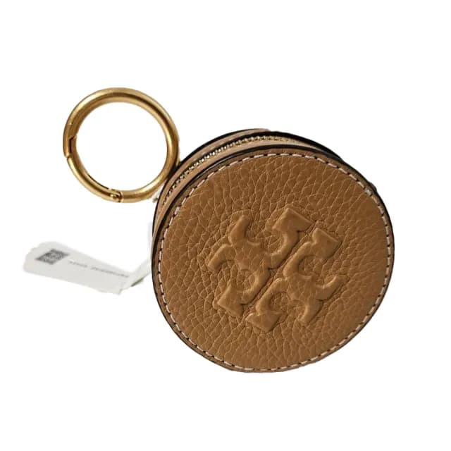 【TORY BURCH】專櫃款泡芙包/浮雕logo荔枝紋圓型包/掛式零錢包 多色可選(贈原廠紙盒紙袋/七夕情人節)