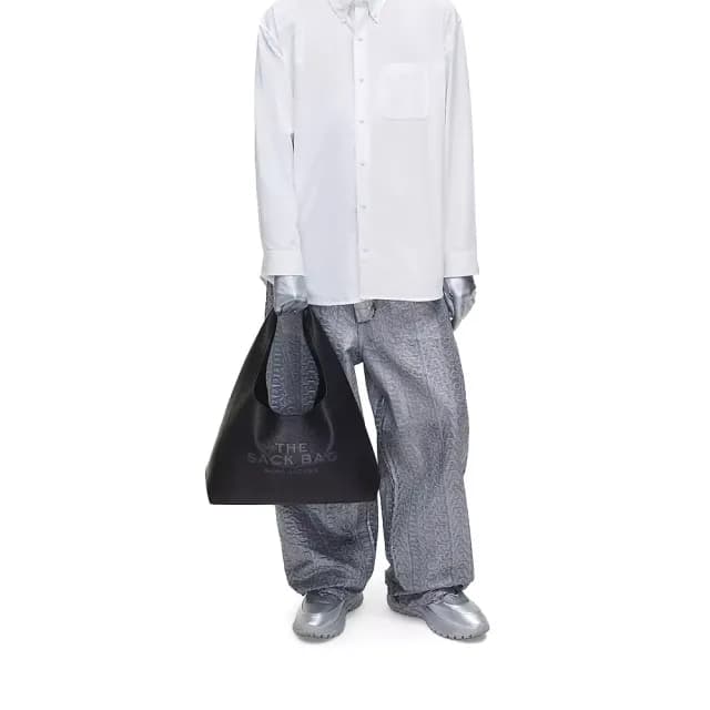 【MARC JACOBS】官方直送 THE SACK 黑色大型皮革手袋