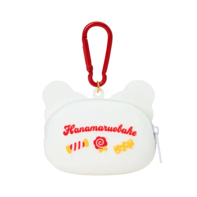 【小禮堂】Sanrio 三麗鷗 花丸 矽膠造型零錢包吊飾 甜蜜糖果(平輸品)