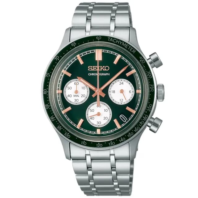 【SEIKO 精工】CS系列 時尚三眼計時腕錶 七夕 情人節 送禮 推薦(SSB481P1/8T63-03P0G)