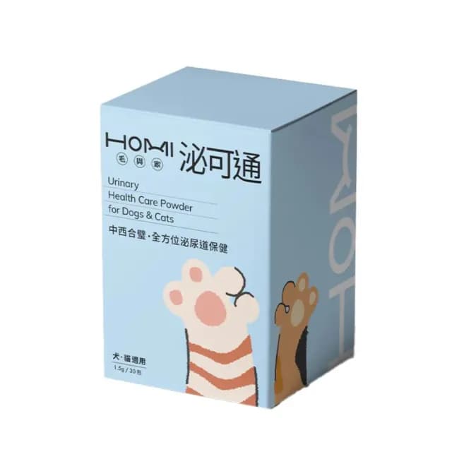【HOMI 毛與家】泌可通 寵物泌尿道保健粉-30包/盒(泌尿健康 排尿順暢 膀胱炎 狗保健品 貓保養品 犬貓適用)