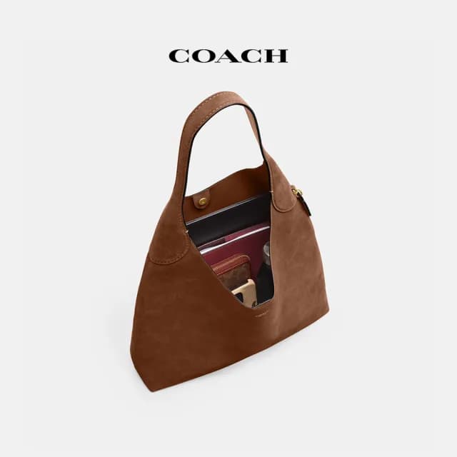 【COACH】蔻馳官方直營 BROOKLYN 39 單肩手袋 單肩包 肩背包-B4/Warm Brown(CW636)