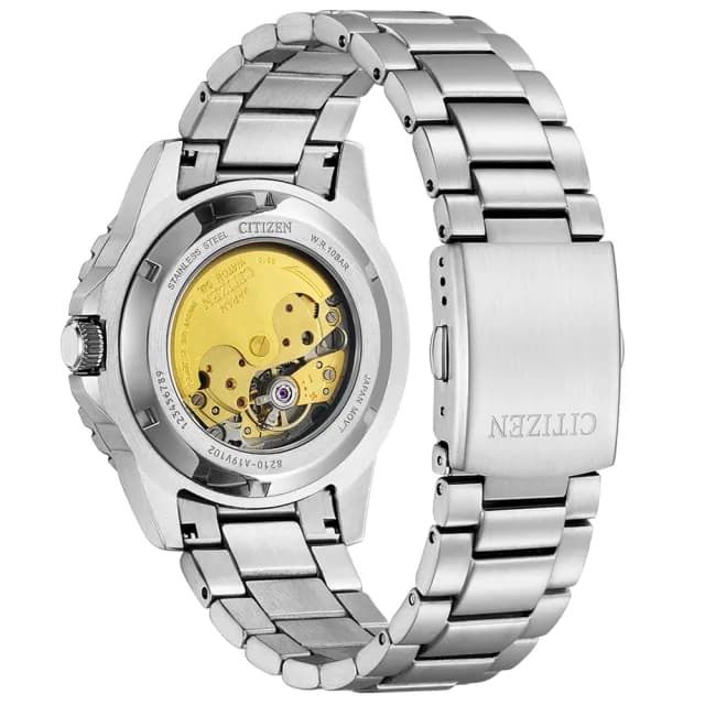 【CITIZEN 星辰】聖誕節推薦款 運動風機械錶 七夕 情人節禮物(NJ0178-81M)
