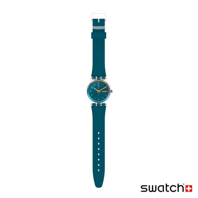 【SWATCH】BLUE AWAY 經典手錶/男錶/女錶/瑞士製造 SO28K700(34mm)