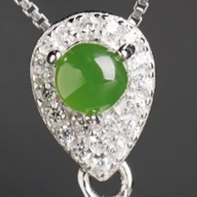 【MoonDy】飾品 項鍊 純銀項鍊 女生項鍊 和田玉項鍊 玉項鍊 天然玉石 抗敏感項鍊 新中式 古風 高級感