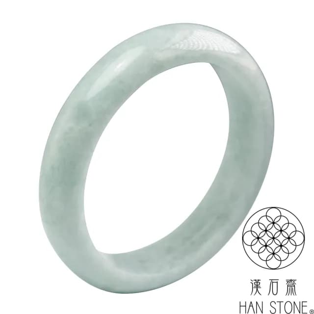 【漢石齋】情人節禮物 天然翡翠A貨 手鐲玉鐲 芙蓉種(手圍18.5/版寬13.7mm)