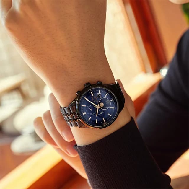 【CITIZEN 星辰】韋禮安廣告配戴款 光動能全球電波月相錶 手錶 禮物 送禮 推薦(BY1035-56L)