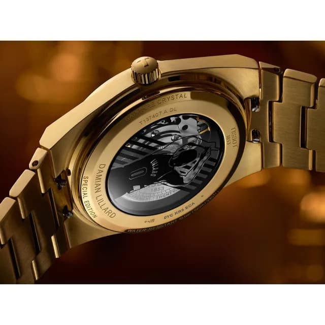 【TISSOT 天梭】PRX NBA 達米安·利拉德特別版機械錶 男錶 畢業 禮物(T1374073305100)