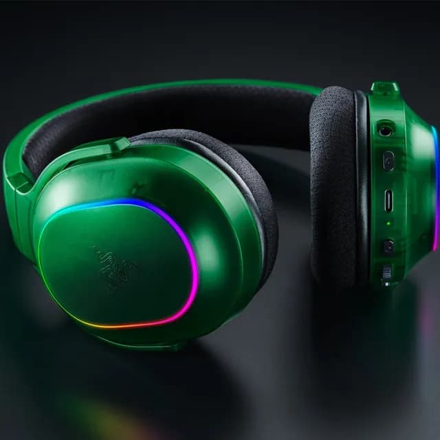 【Razer 雷蛇】Barracuda X Chroma 梭魚無線耳機X 幻彩版(幻影綠)