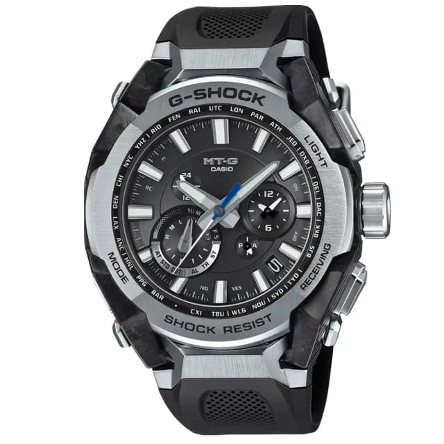 【CASIO 卡西歐】MT-G系列 碳纖維核心 藍牙多功能電波腕錶 父親節 禮物 送禮 推薦(MTG-B4000-1A)