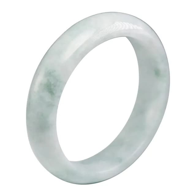 【漢石齋】情人節禮物 天然翡翠A貨 手鐲玉鐲 飄花種 福 利 品(手圍18.6/版寬15.7mm)