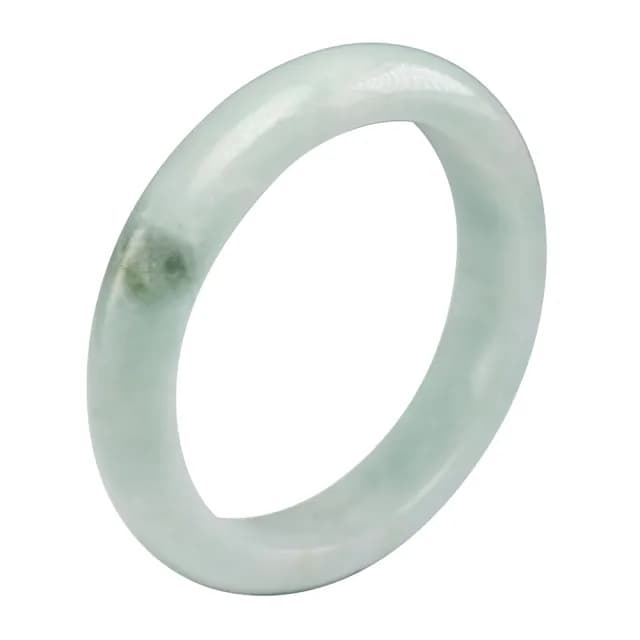 【漢石齋】情人節禮物 天然翡翠A貨 手鐲玉鐲 飄花種(手圍18.3/版寬12.6mm)