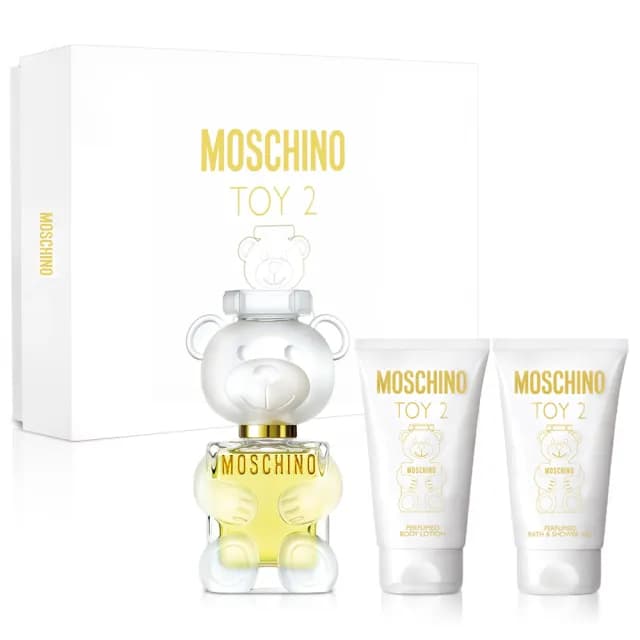 【MOSCHINO】熊芯未泯２女性淡香精禮盒-淡香精50ml+身體乳50ml+浴沐膠50ml(平行輸入)