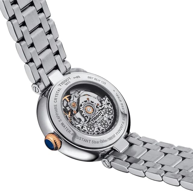 【TISSOT 天梭】Bellissima 羅馬機械女錶-29mm 手錶 送禮 推薦(T1262072201300)