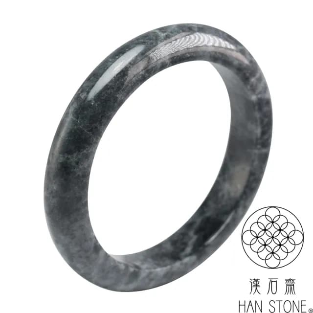 【漢石齋】情人節禮物 天然翡翠A貨 手鐲玉鐲 烏雞種(版寬12mm以上隨機出)