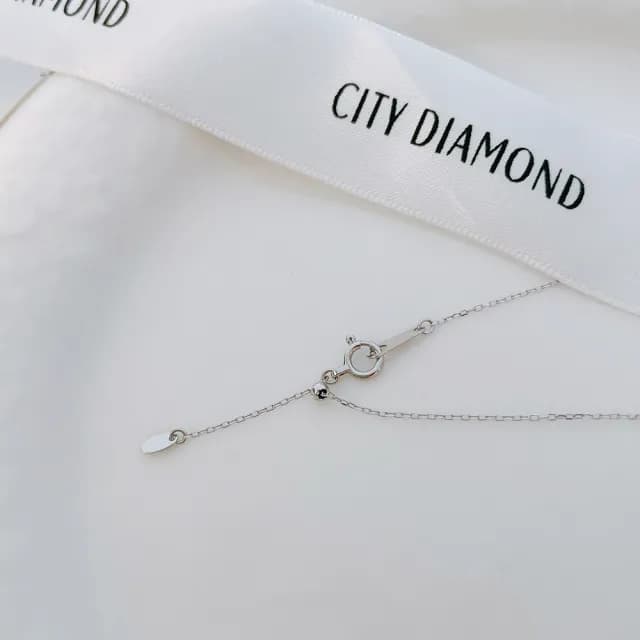 【City Diamond 引雅】日本鉑金窄版小豆18吋自由伸縮項鍊(東京Yuki系列)