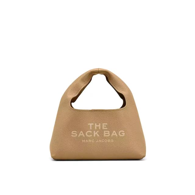 【MARC JACOBS】官方直送 THE SACK 駱駝棕迷你皮革手袋