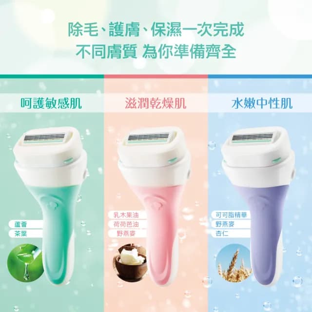 【Schick 舒適牌】舒芙仕女除毛刀把 1刀把2刀片 貓福珊迪零錢包聯名款(敏感肌/乾燥肌)