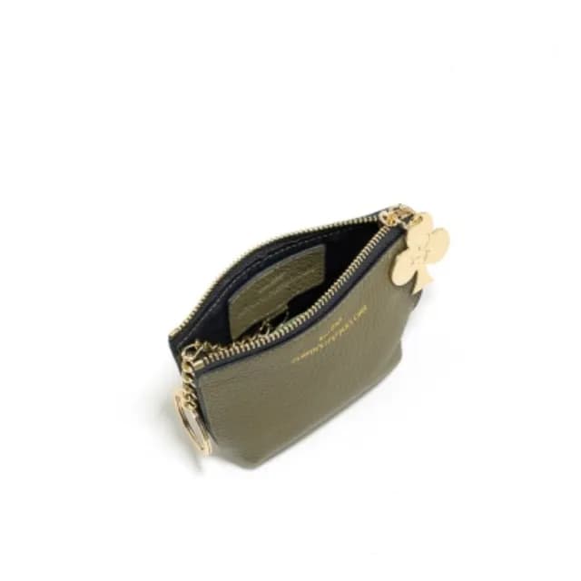 【PEPPER’S】雙11 FORTUNE 牛皮小船鑰匙零錢包 - 胭紫紅/沼綠色/象牙灰(百貨專櫃包 真皮 女包)