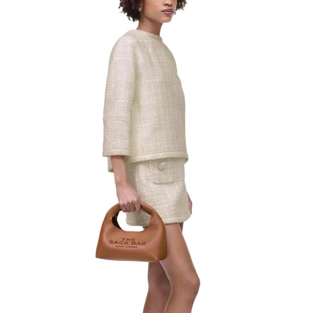 【MARC JACOBS】官方直送 THE SACK 摩洛哥棕小型皮革手袋