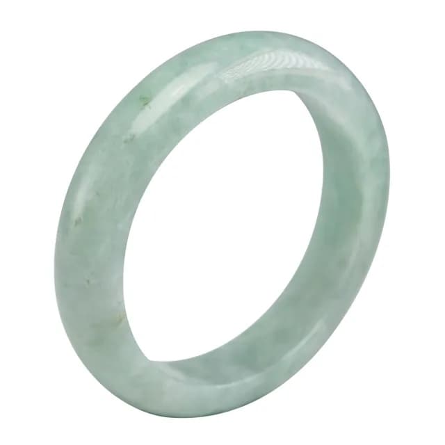 【漢石齋】情人節禮物 天然翡翠A貨 手鐲玉鐲 冰糯種飄花 福 利 品(手圍17.8/版寬13.7mm)