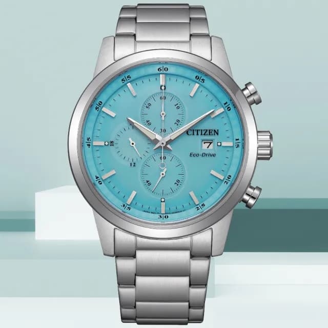 【CITIZEN 星辰】Chronograph系列 時尚光動能計時腕錶 七夕 情人節 送禮 推薦(CA0748-80L)