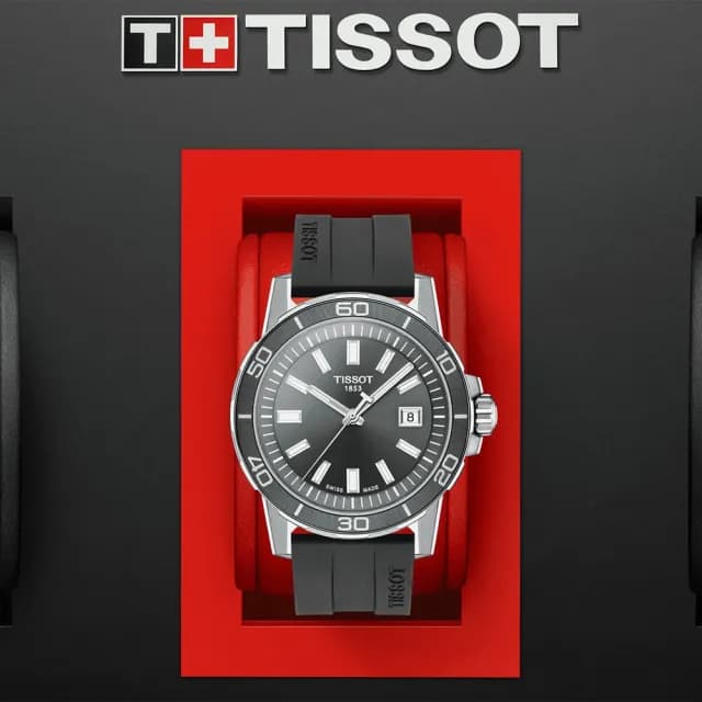 【TISSOT 天梭】Supersport 大三針簡約石英手錶-44mm 禮物 送禮 推薦(T1256101708100)