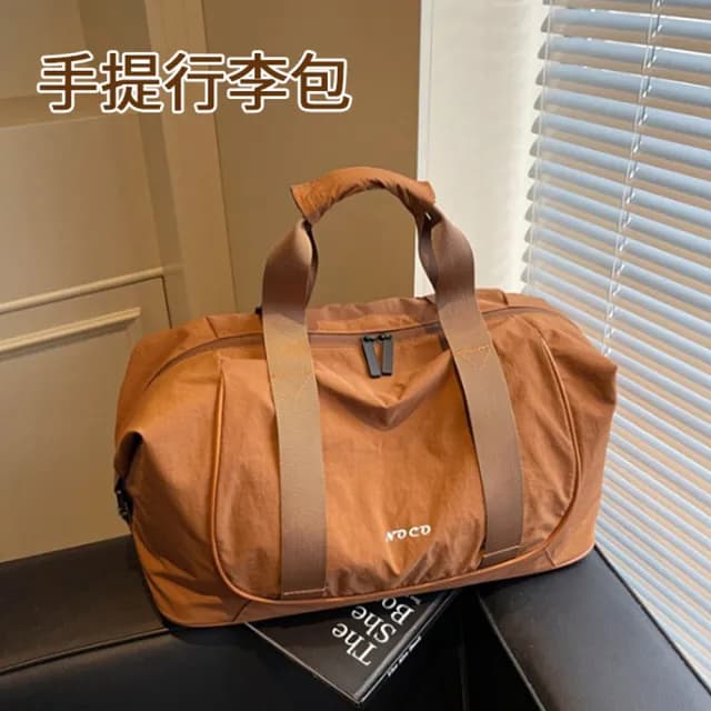 【kingkong】情人節禮物 韓系大容量手提行李袋 尼龍旅行袋 行李包 手提包 斜挎包