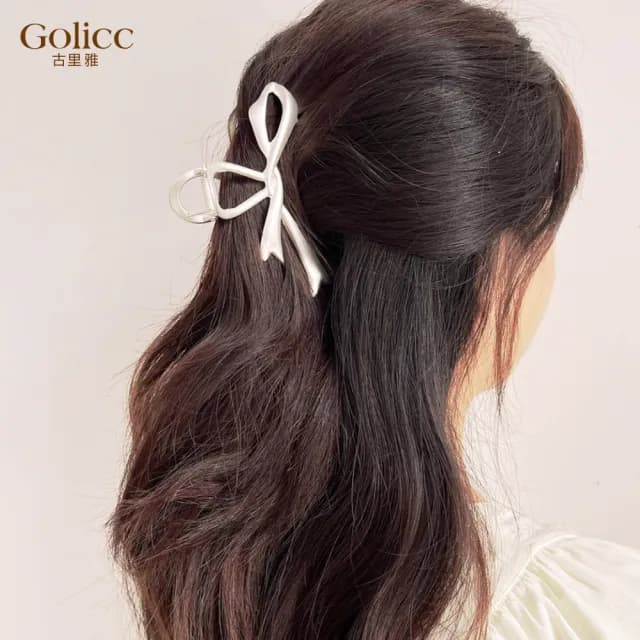 【Golicc】髮夾 日韓 蝴蝶結 飄帶(七夕 情人節 生日 髮飾 頭飾 鯊魚夾 抓夾 禮物)