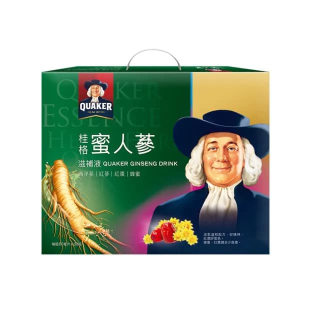 【QUAKER 桂格】養氣蜜人蔘滋補液60ml×30入×1盒(共30入)