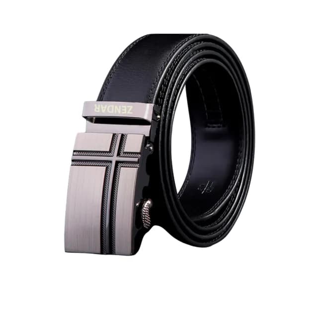 【ZENDAR】限量2折 頂級小牛皮皮革自動扣頭男用皮帶 6806M 全新專櫃展示品(七夕情人節禮物 送禮)