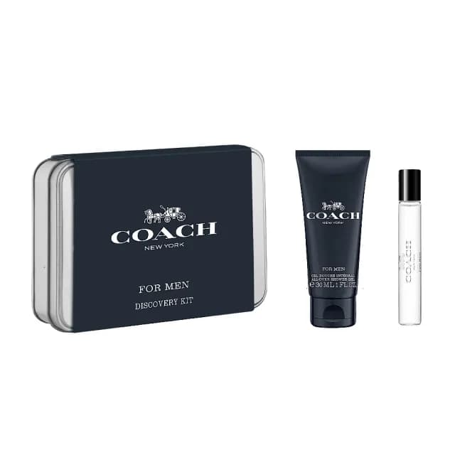 【COACH】Coach For Man 時尚經典男性淡香水旅行組(專櫃公司貨 沐浴精 30ml+ 淡香水 7.5ml)
