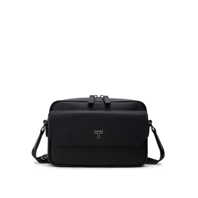 【TUMI】TURIN Manzi 皮革商務斜背包-黑色(TUMI 官方旗艦店)