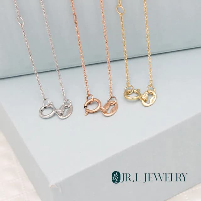 【JR.L金瑞利珠寶】情人節禮物 愛之曙光 30分鑽石項鍊(培育鑽石 9K)