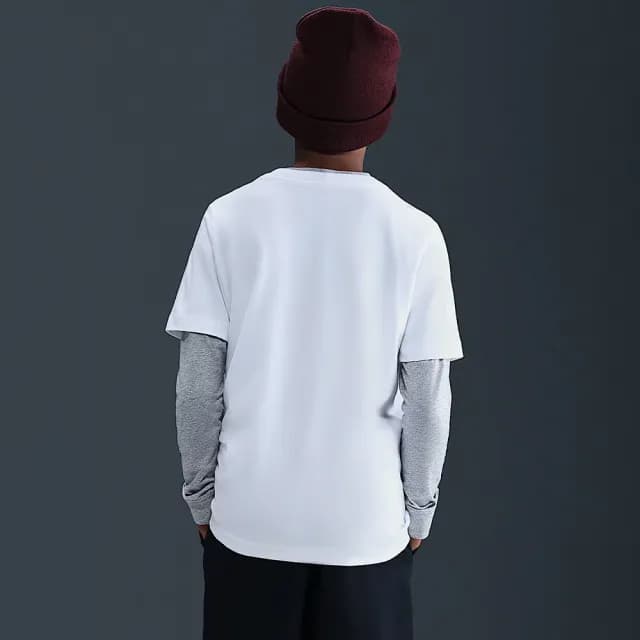 【NIKE 耐吉】短袖上衣 童裝 大童 男女童 K NSW TEE OC FUN 白 IH6276-100