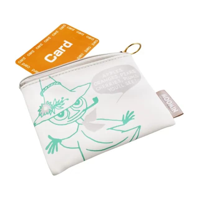 【sun-star】情人節禮物 Moomin 迷你拉鍊收納包 零錢包 嚕嚕米與阿金