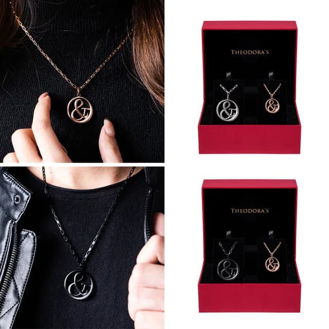 【THEODORA’S 希奧朵拉】可選色｜21公克西德鋼情侶項鍊 女款&男款(情侶項鍊 情侶飾品 情人節禮物)