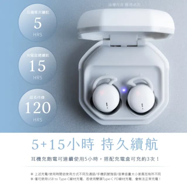 【aibo】BTDZ 睡眠降噪 貼耳隱形藍牙5.3耳機