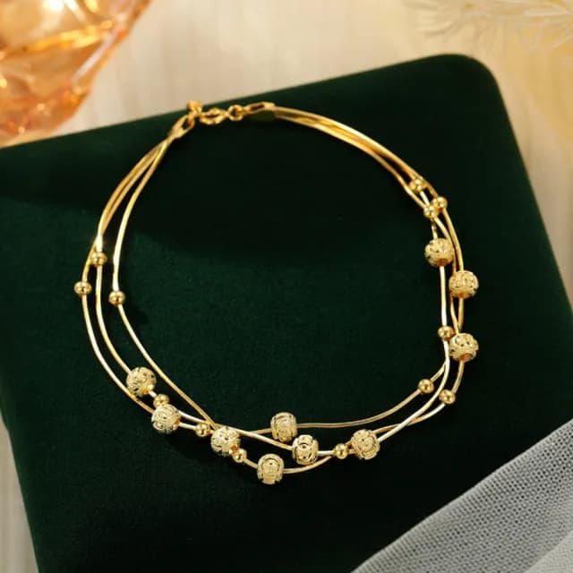 【紐約精品】現貨+預購 925純銀腳鍊手鍊腳鏈腳踝鏈足鏈腳飾手鏈情人節禮物(復古圓珠多層女飾品2色a1kk32)