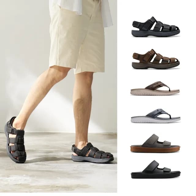 【Clarks】英倫百年女鞋 男鞋 涼鞋 羅馬鞋 厚底鞋(網路獨家)