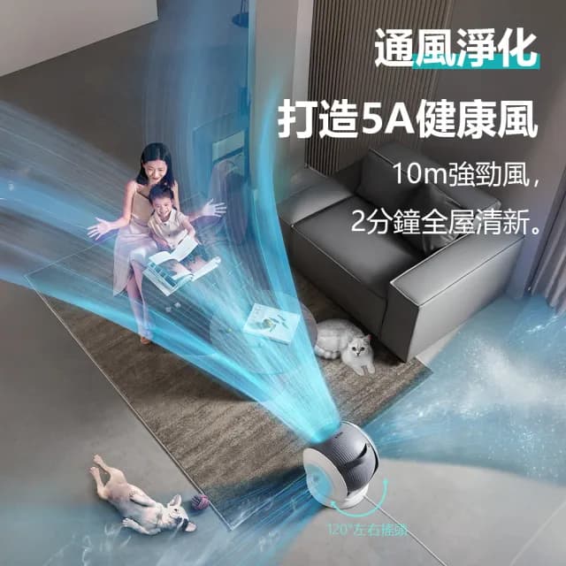 【鑫米】寵物雙淨化空氣循環扇(循環扇 淨化器  吸浮毛)