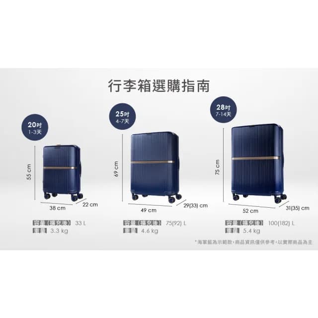 【Samsonite 新秀麗】28吋 MINTER 可擴充大容量防盜拉鍊輕量PC前掛釦避震輪行李箱/旅行箱(多色可選)