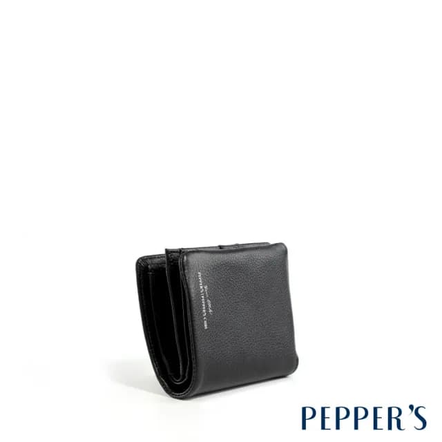 【PEPPER’S】父親節禮物 PEGASUS 真皮包包 零錢包短夾 - 粉膚色/簡約黑(短夾 真皮包包 )