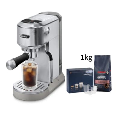 【Delonghi 迪朗奇】官方直營 半自動義式咖啡機EC890.M(冰鋒銀 2025新機 預購於8/25起陸續出貨)