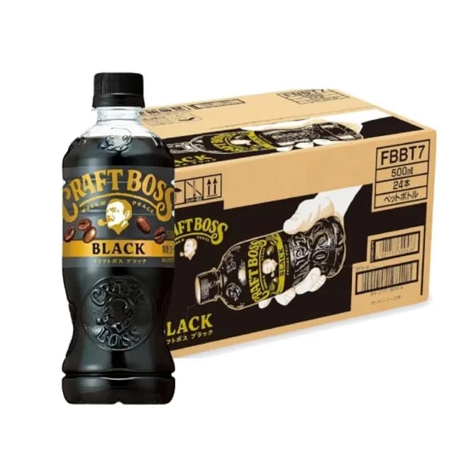 【BOSS】日本SUNTORY三多利 BOSS咖啡 無糖黑咖啡 500mlx24入 精品級咖啡/中秋/烤肉聚會