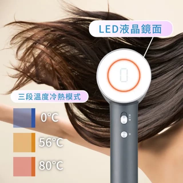 【微糖嚴選】獨家3億負離子吹風機(含3件配件/組*1組)