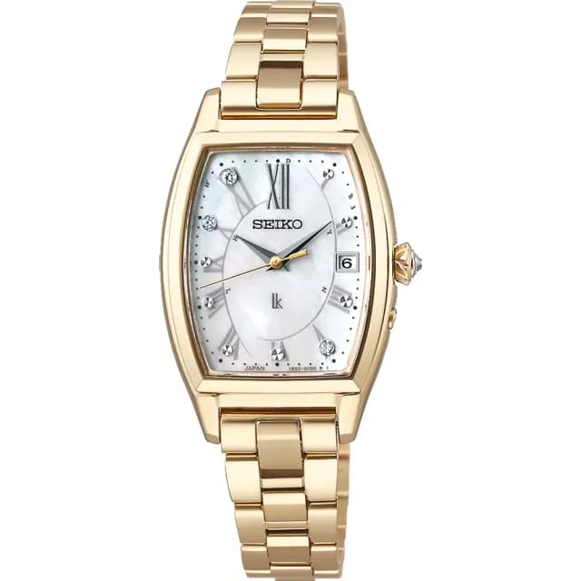 【SEIKO 精工】LUKIA 限量花藝鑽石 鈦 太陽能電波女錶 附贈皮革錶帶 手錶 送禮 推薦(SSQW074J/1B32-0BA0G)